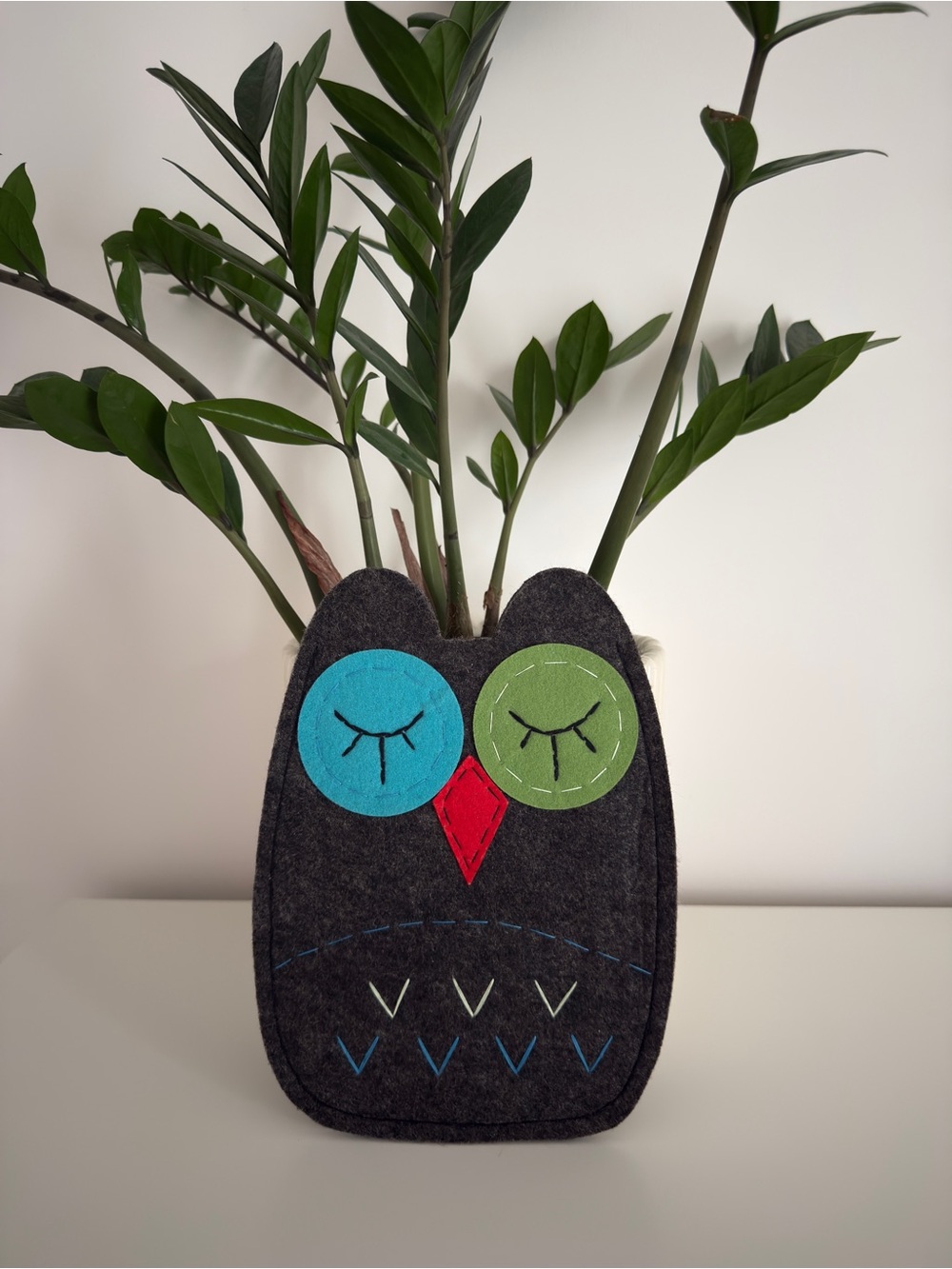 Cute Owl Felt Pouch / Tablet or E-Reader Sleeve